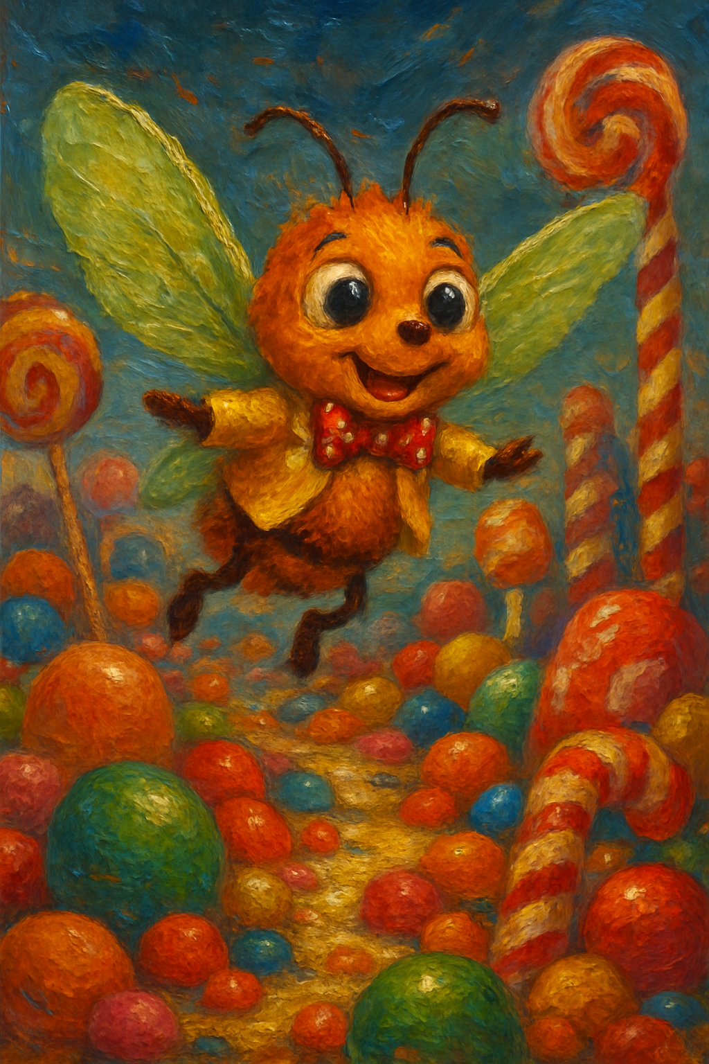Illustration from Buzz's Sweet Adventure in Candy Land