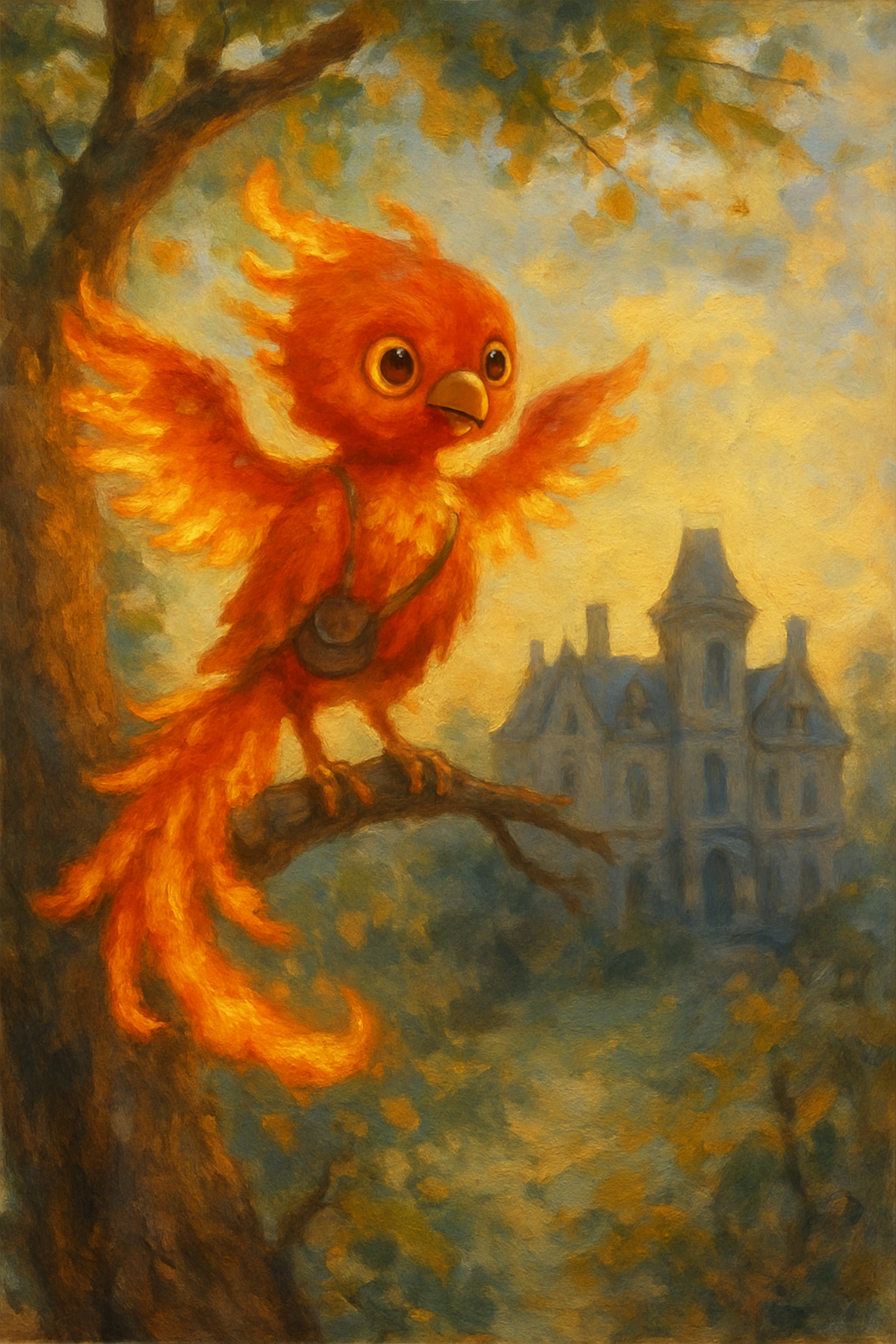 Illustration from Blaze the Phoenix and the Enchanted Map