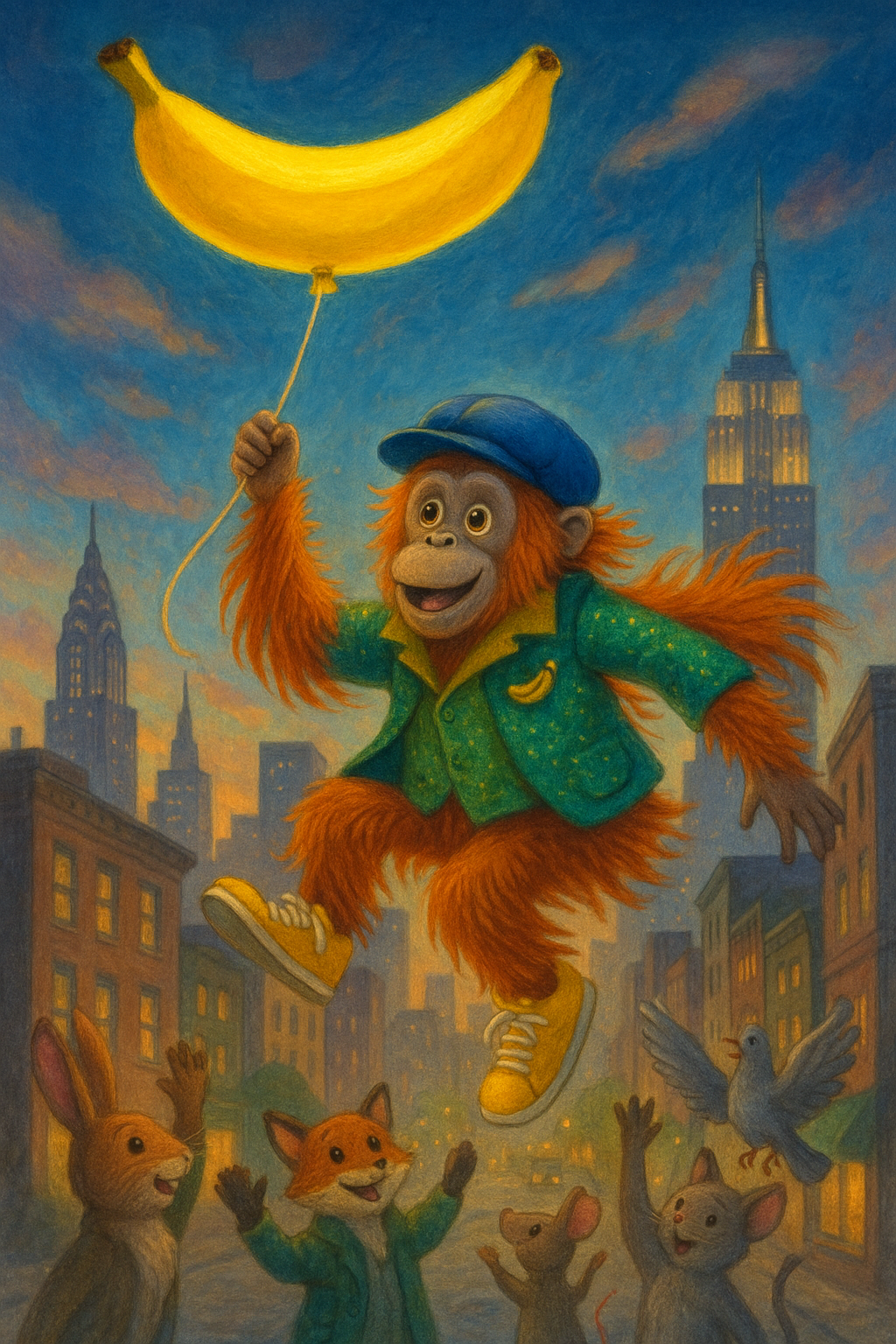Story illustration 3 for Oscar and the Big Banana Parade