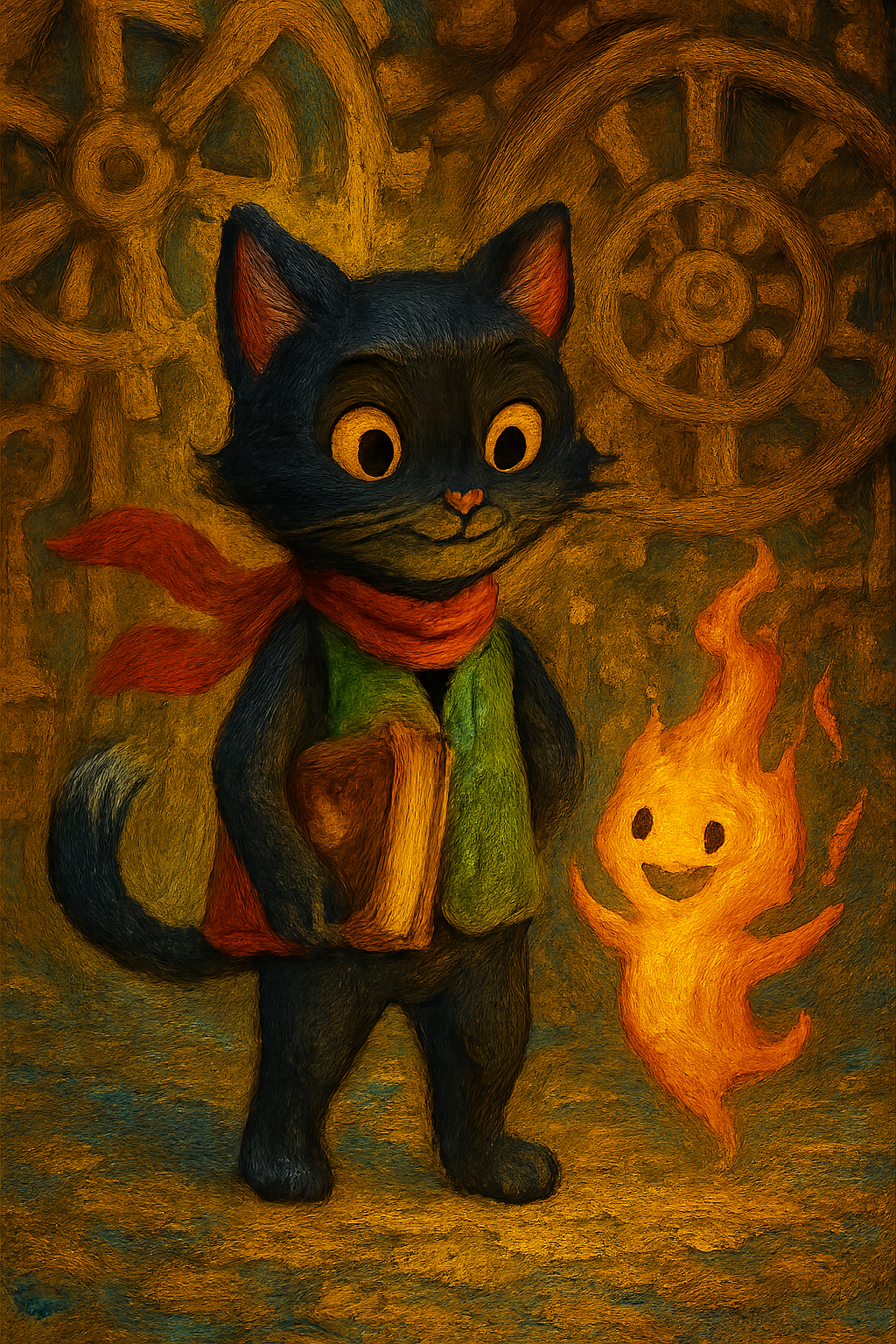 Story illustration 4 for Catgirl and the Dancing Flame's Time-Travel Adventure