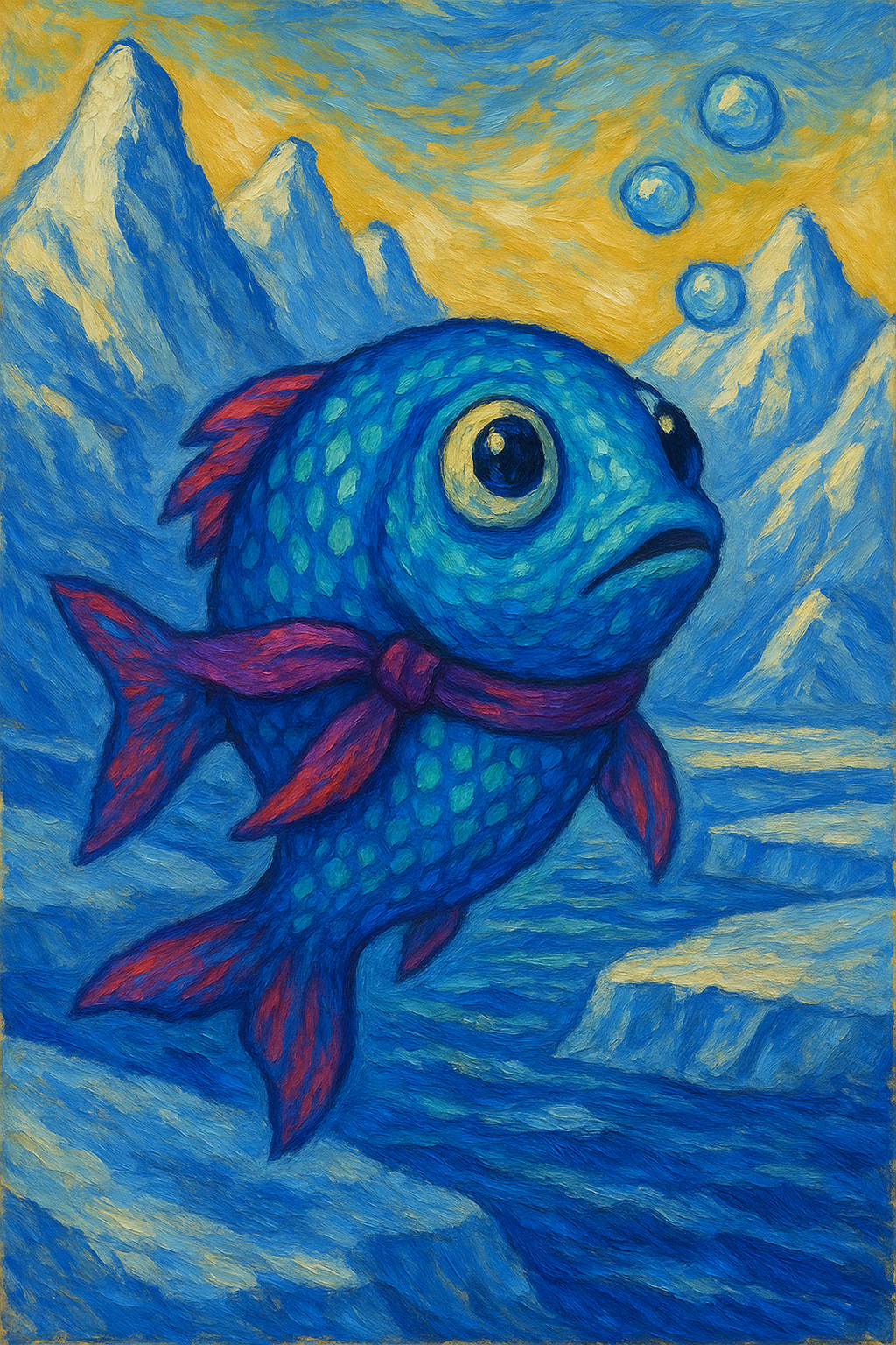 Illustration from Bubbles and the Bright Feather
