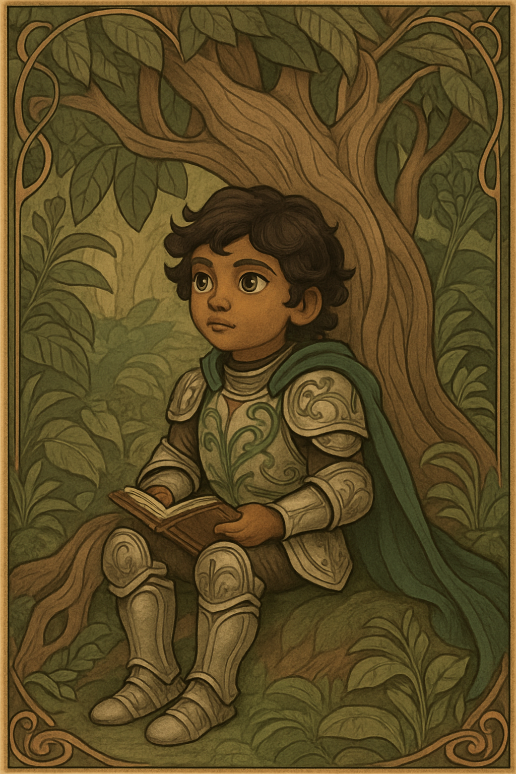 Illustration from Knight of the Jungle: Gem of Courage
