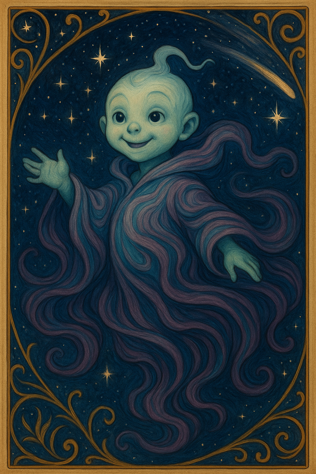 Illustration from The Ghost and the Cosmic Talent Show