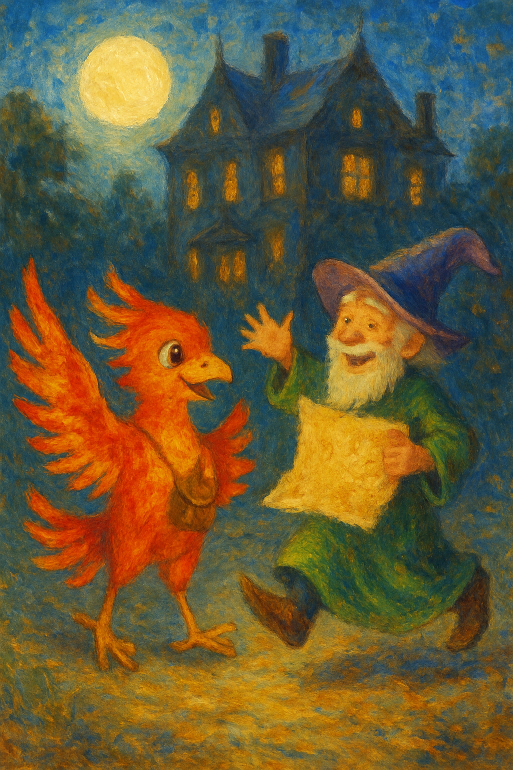 Story illustration 4 for Blaze the Phoenix and the Enchanted Map