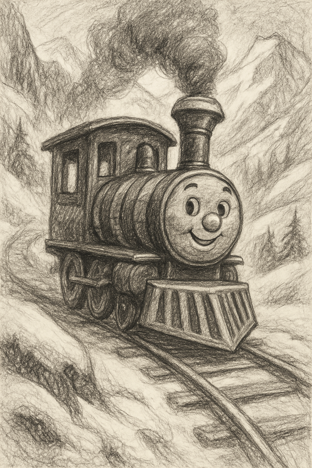 Illustration from Samantha's Snowy Adventure
