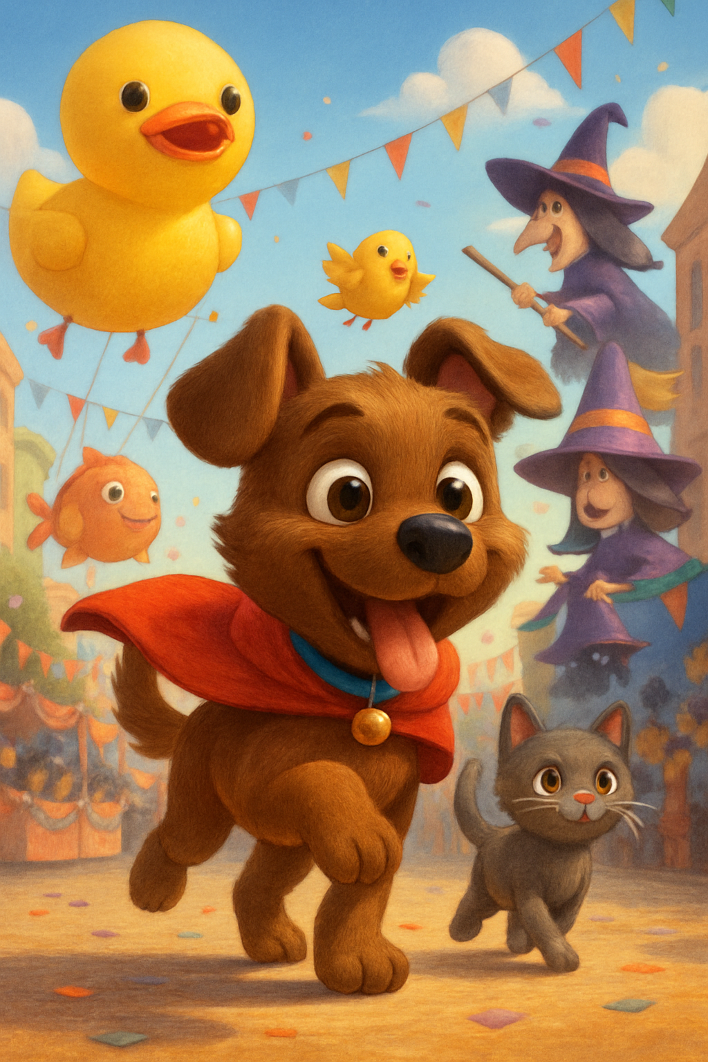 Illustration from Max and Luna's Dazzling Adventure at the Parade