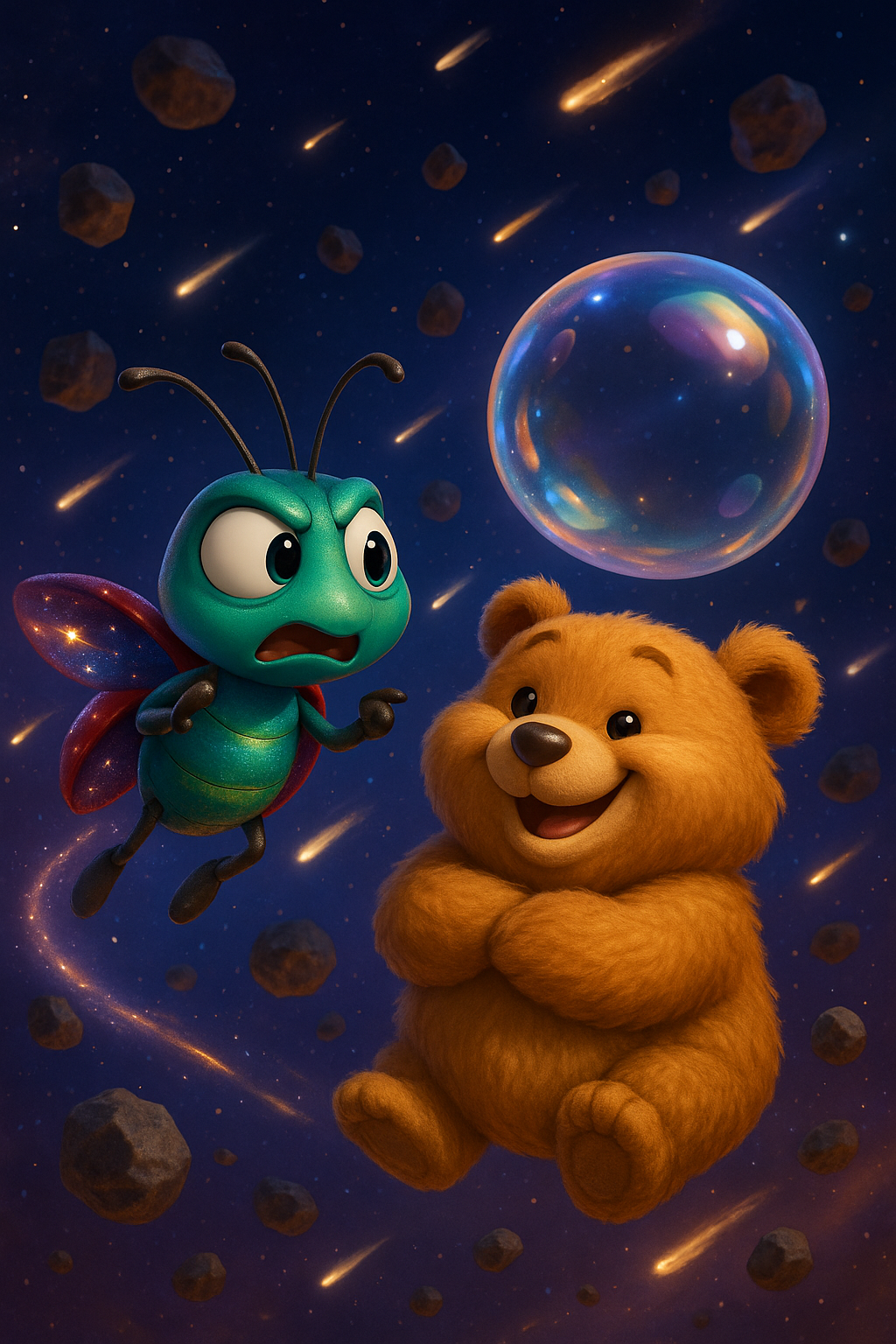 Story illustration 2 for Buzz and the Cosmic Celebration