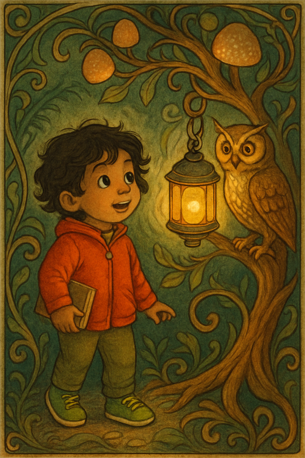 Story illustration 3 for Mika and the Magical Race of Gingerbread Town