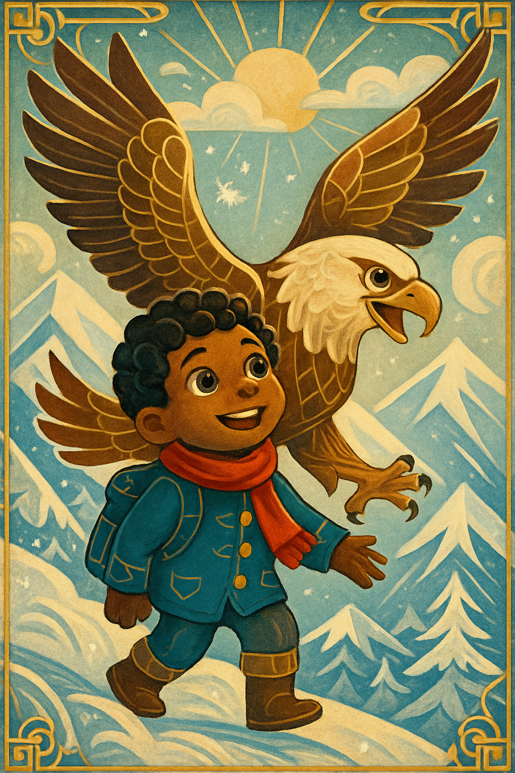 Story illustration 2 for Kenji the Bold and the Quest for the Diamond Necklace