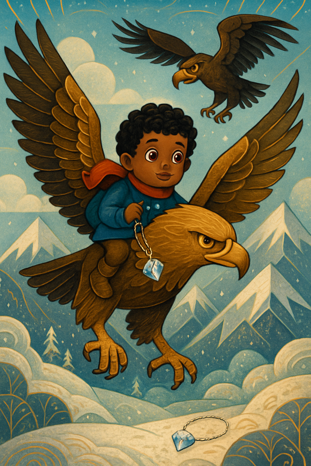 Story illustration 3 for Kenji the Bold and the Quest for the Diamond Necklace
