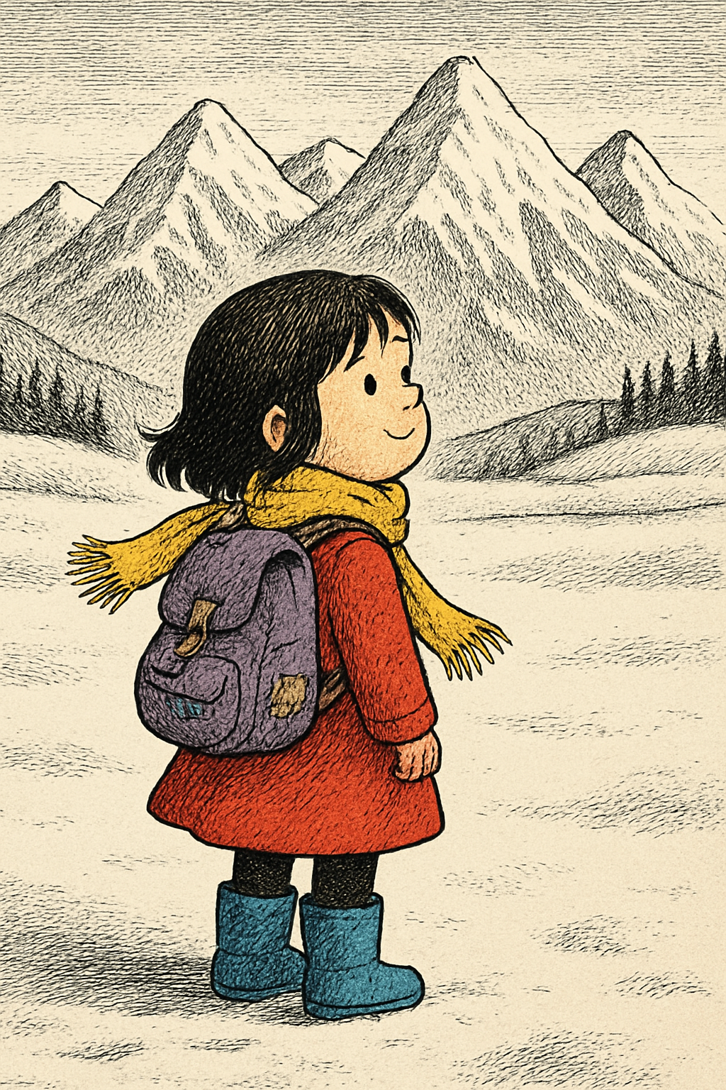 Illustration from Miko's Mountain Adventure