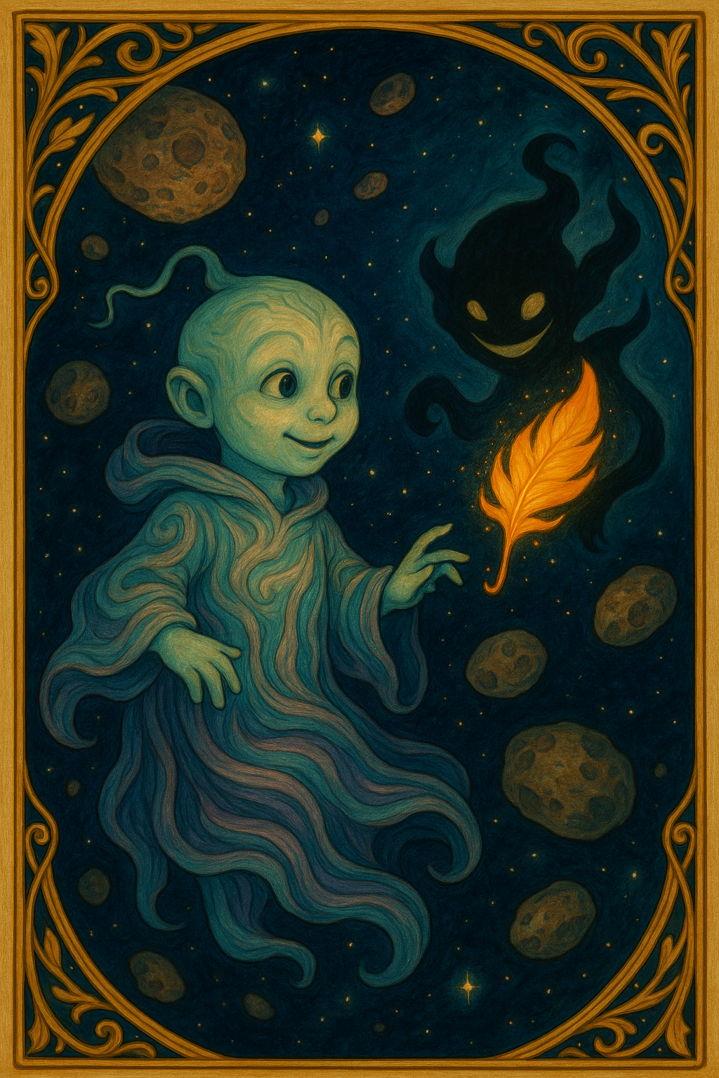 Story illustration 3 for The Ghost and the Cosmic Talent Show