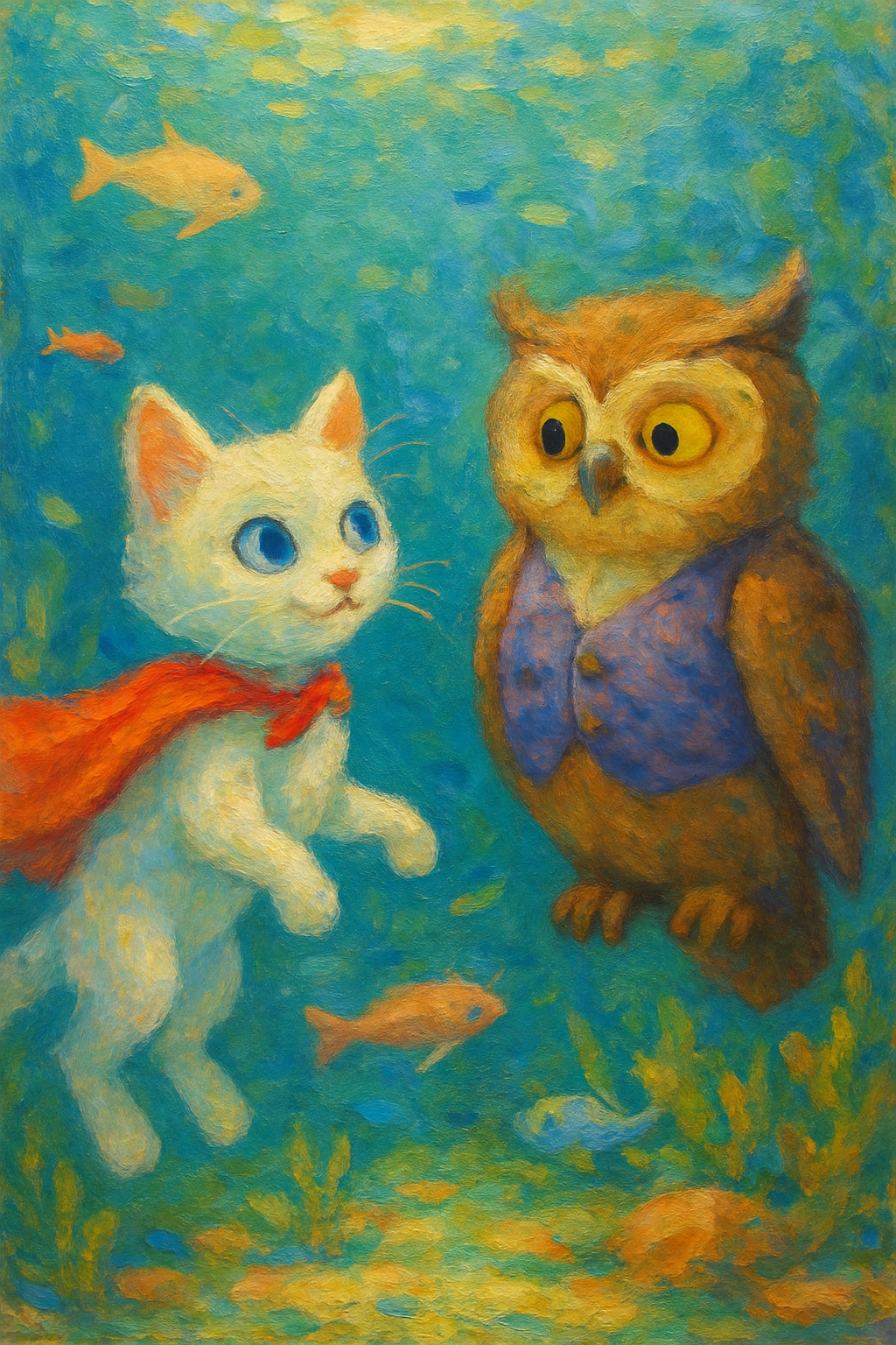 Story illustration 2 for Luna's Underwater Adventure