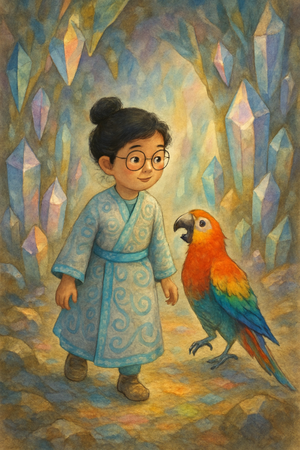 Story illustration 2 for The Adventure of the Crystal Cave