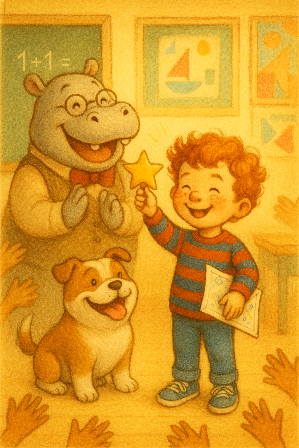 Story illustration 4 for Milo and the Hippo's Great Lesson