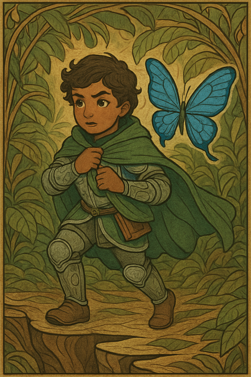 Story illustration 2 for Knight of the Jungle: Gem of Courage
