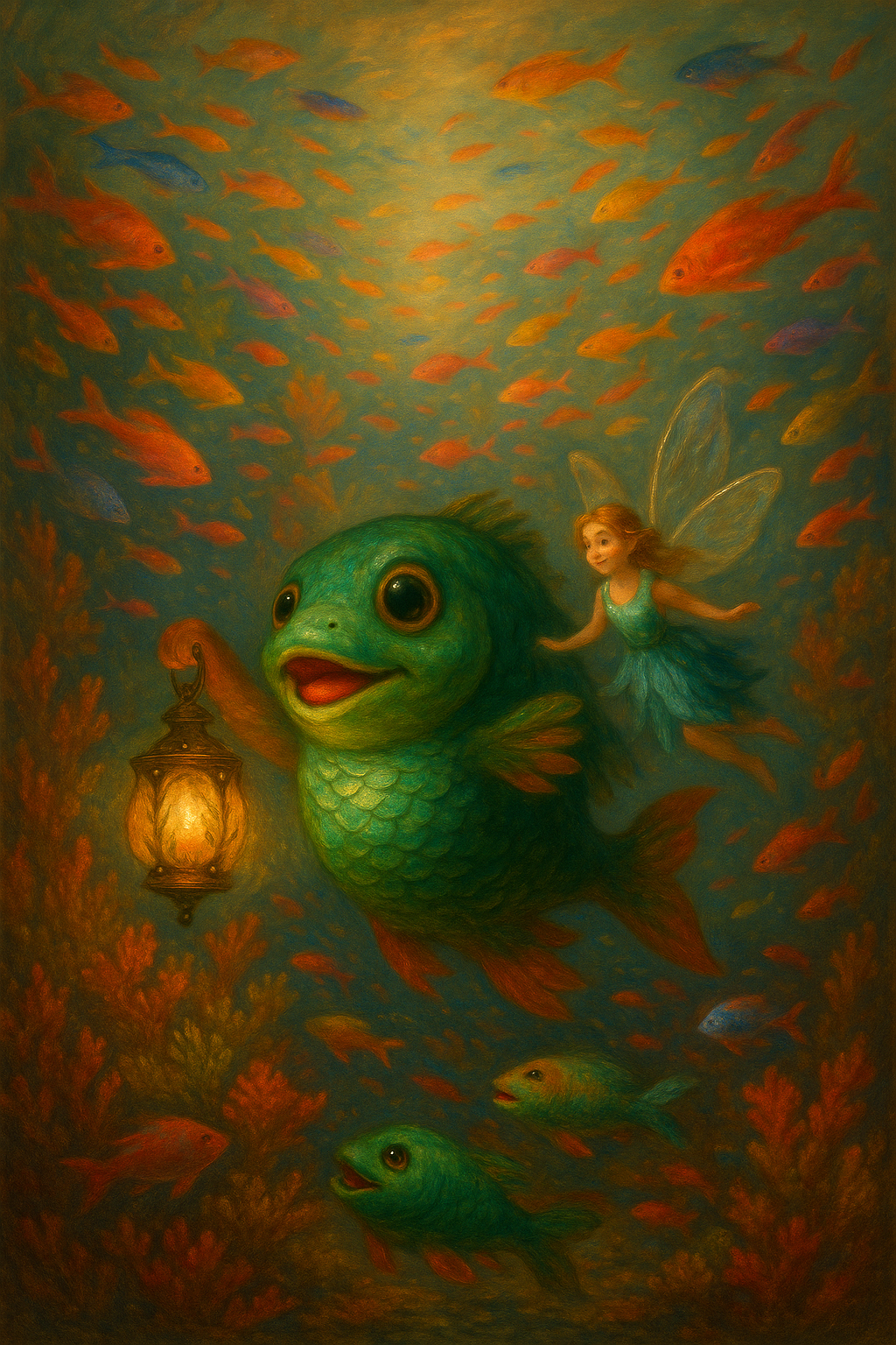 Story illustration 4 for Bubbles and the Glowing Lantern Adventure