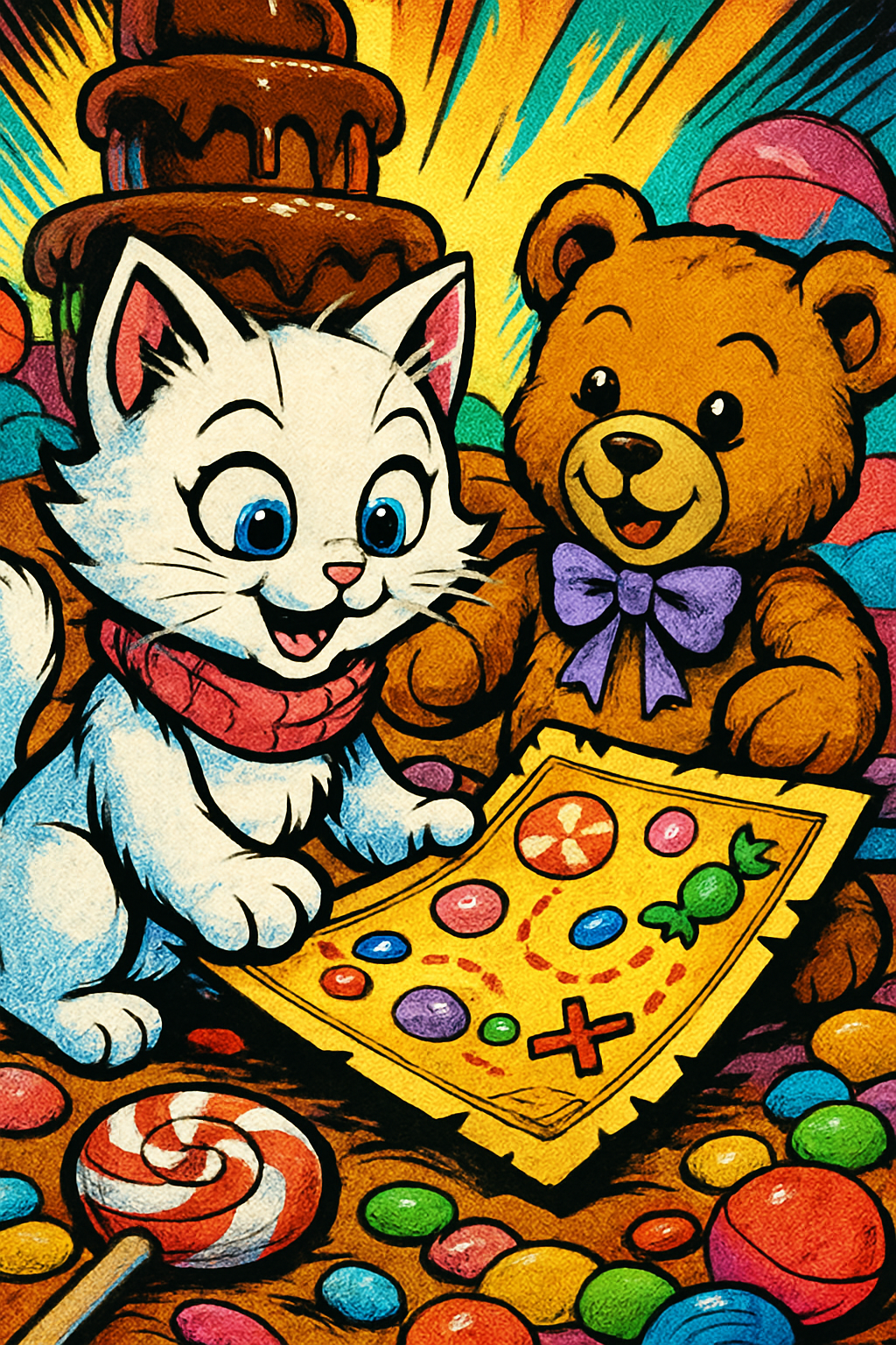 Story illustration 3 for Luna's Candy Land Quest