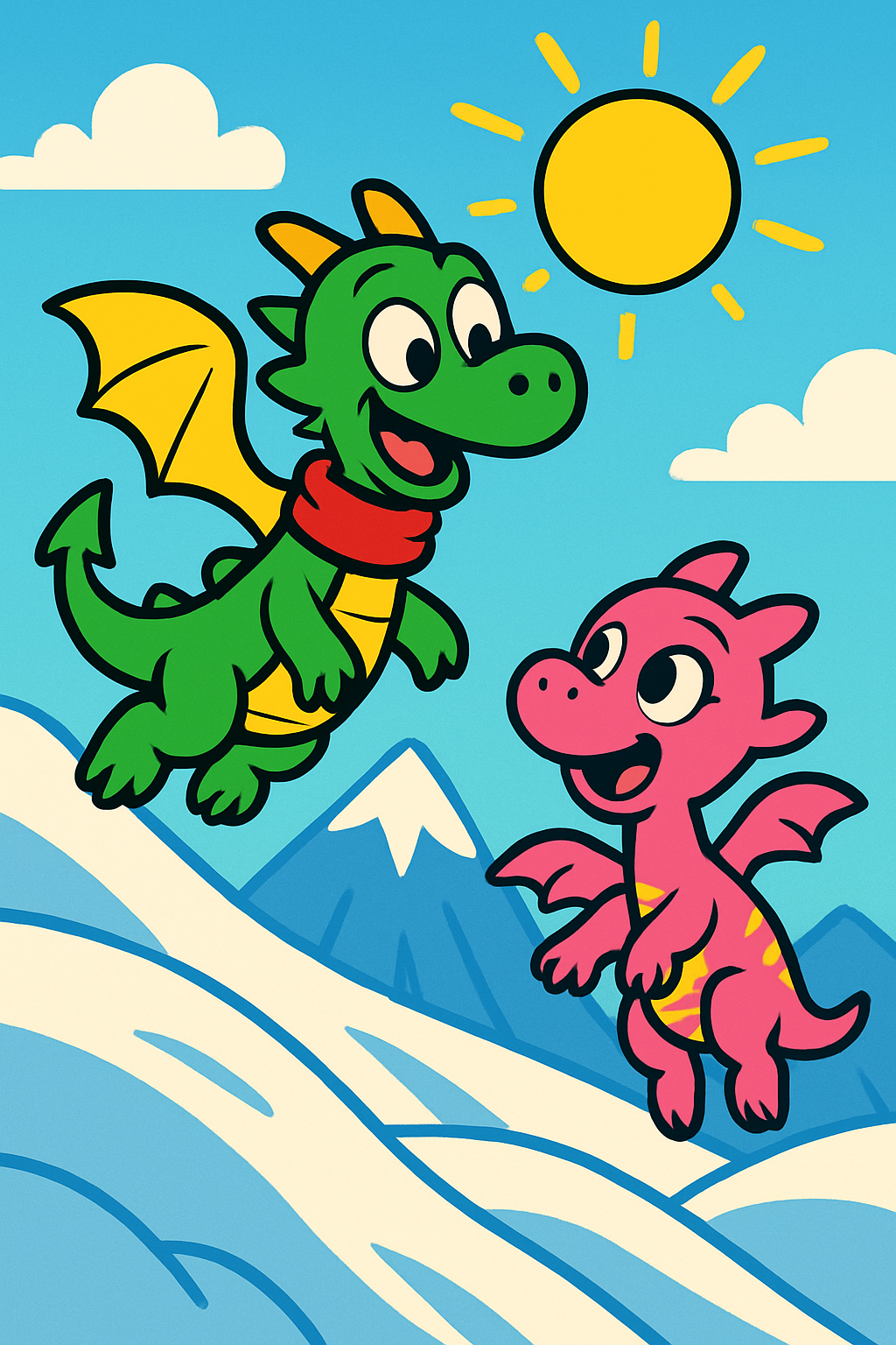 Story illustration 2 for The Snowy Mountain Adventure