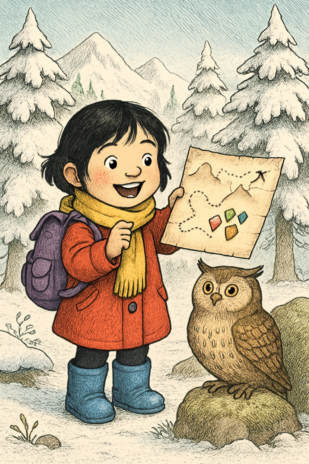 Story illustration 3 for Miko's Mountain Adventure