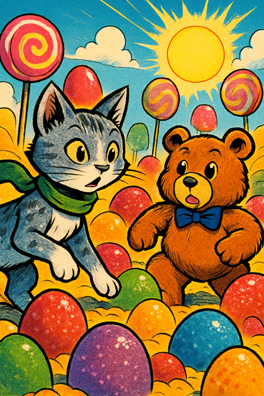 Story illustration 2 for Luna's Magical Adventure in Candy Land