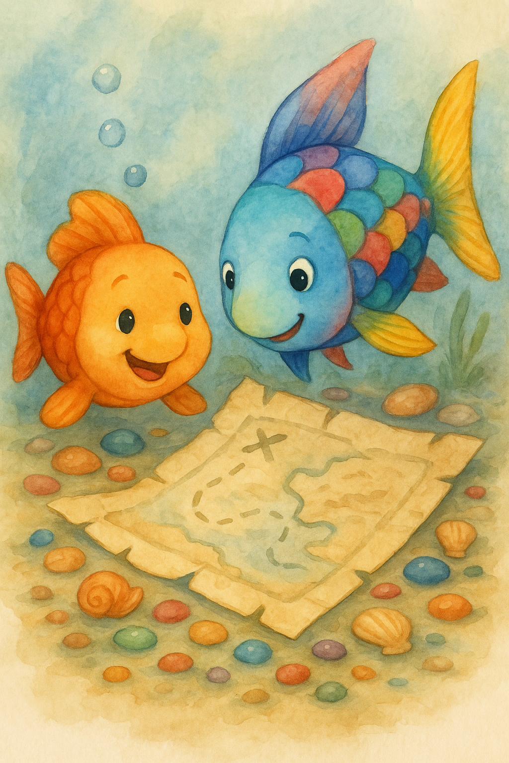 Story illustration 2 for Bubbles and the Map of Wonders