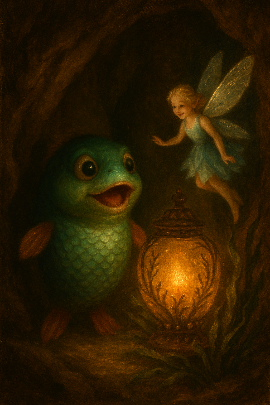Story illustration 3 for Bubbles and the Glowing Lantern Adventure