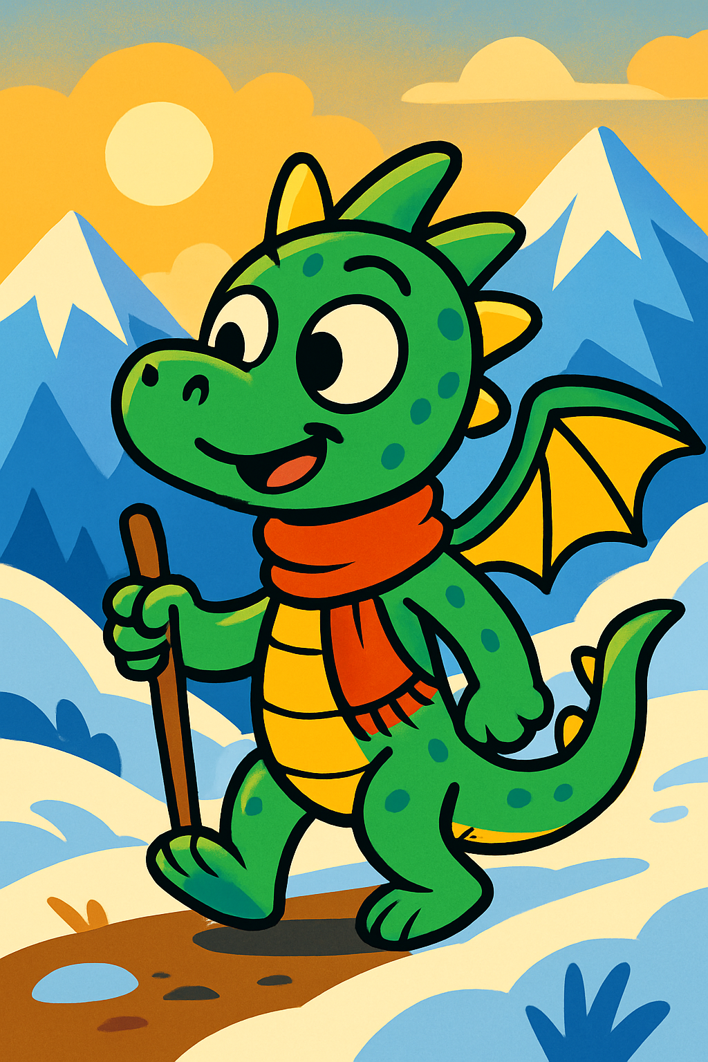 Illustration from The Snowy Mountain Adventure