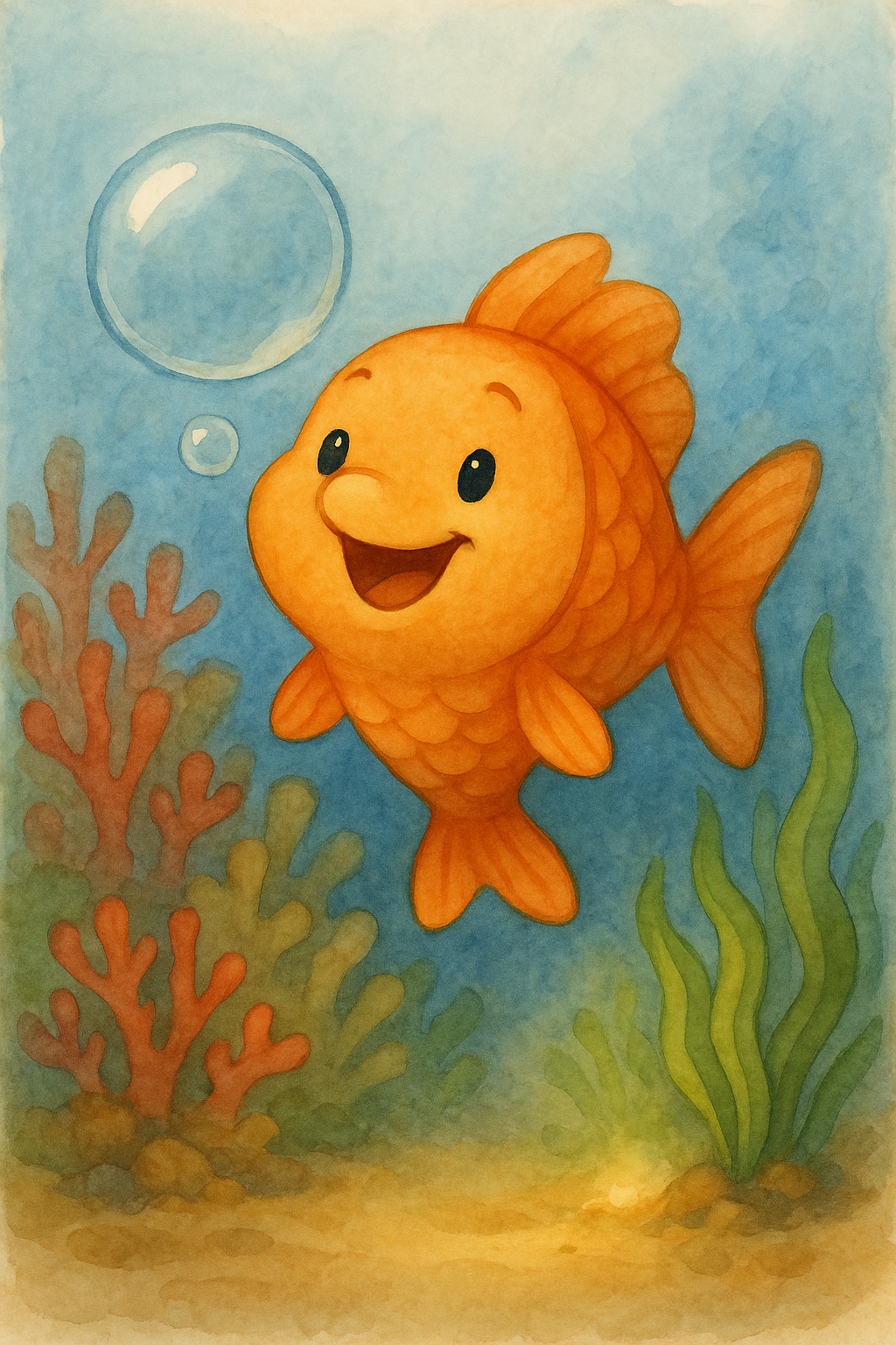 Illustration from Bubbles and the Map of Wonders
