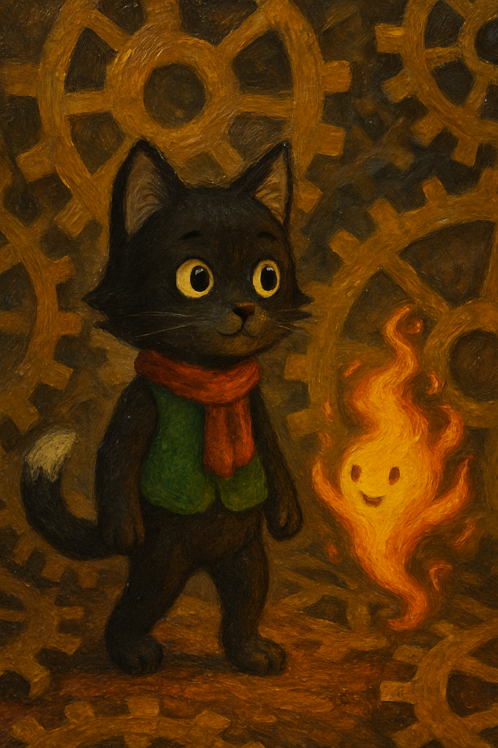 Story illustration 2 for Catgirl and the Dancing Flame's Time-Travel Adventure