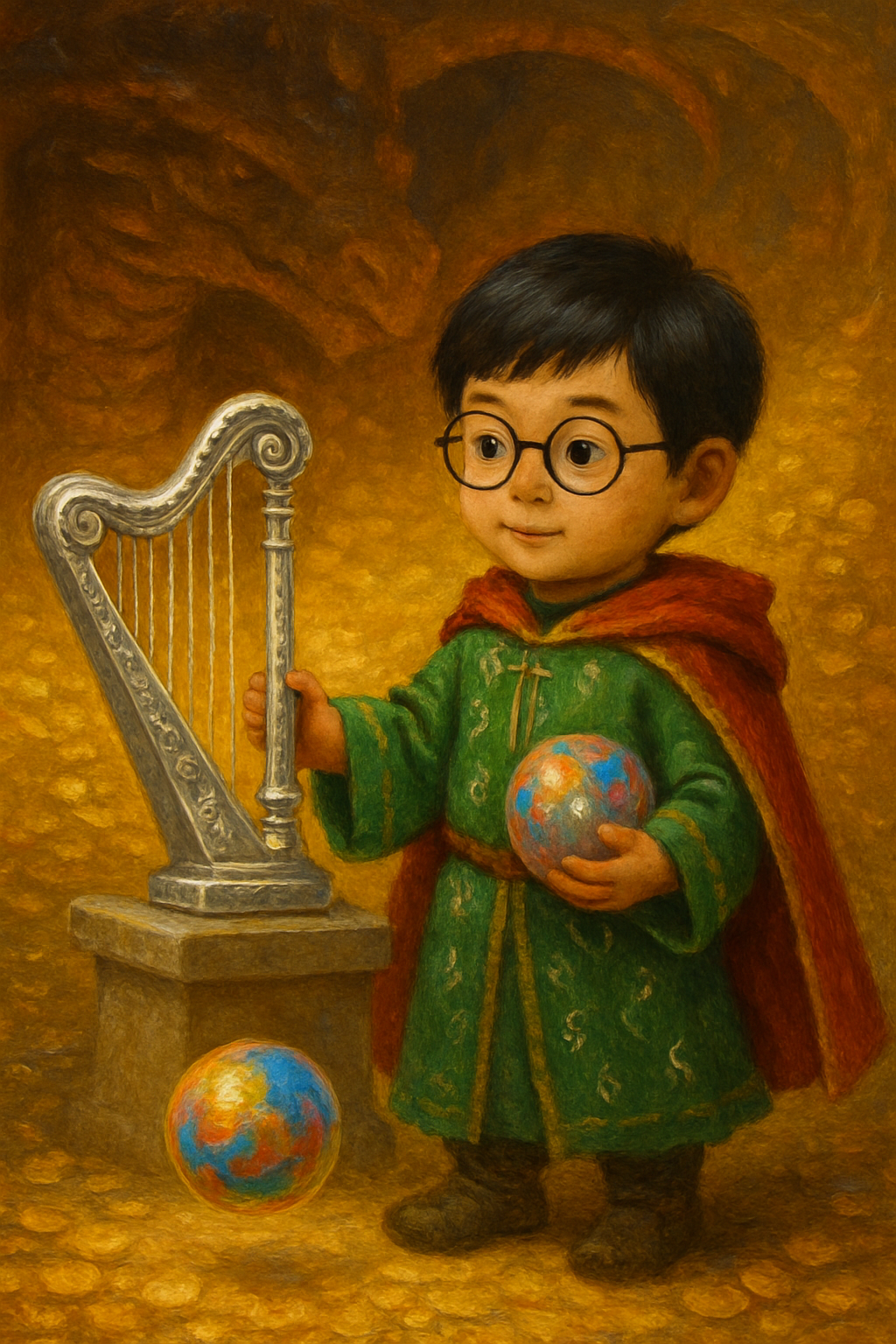 Story illustration 3 for The Magic of the Enchanted Harp