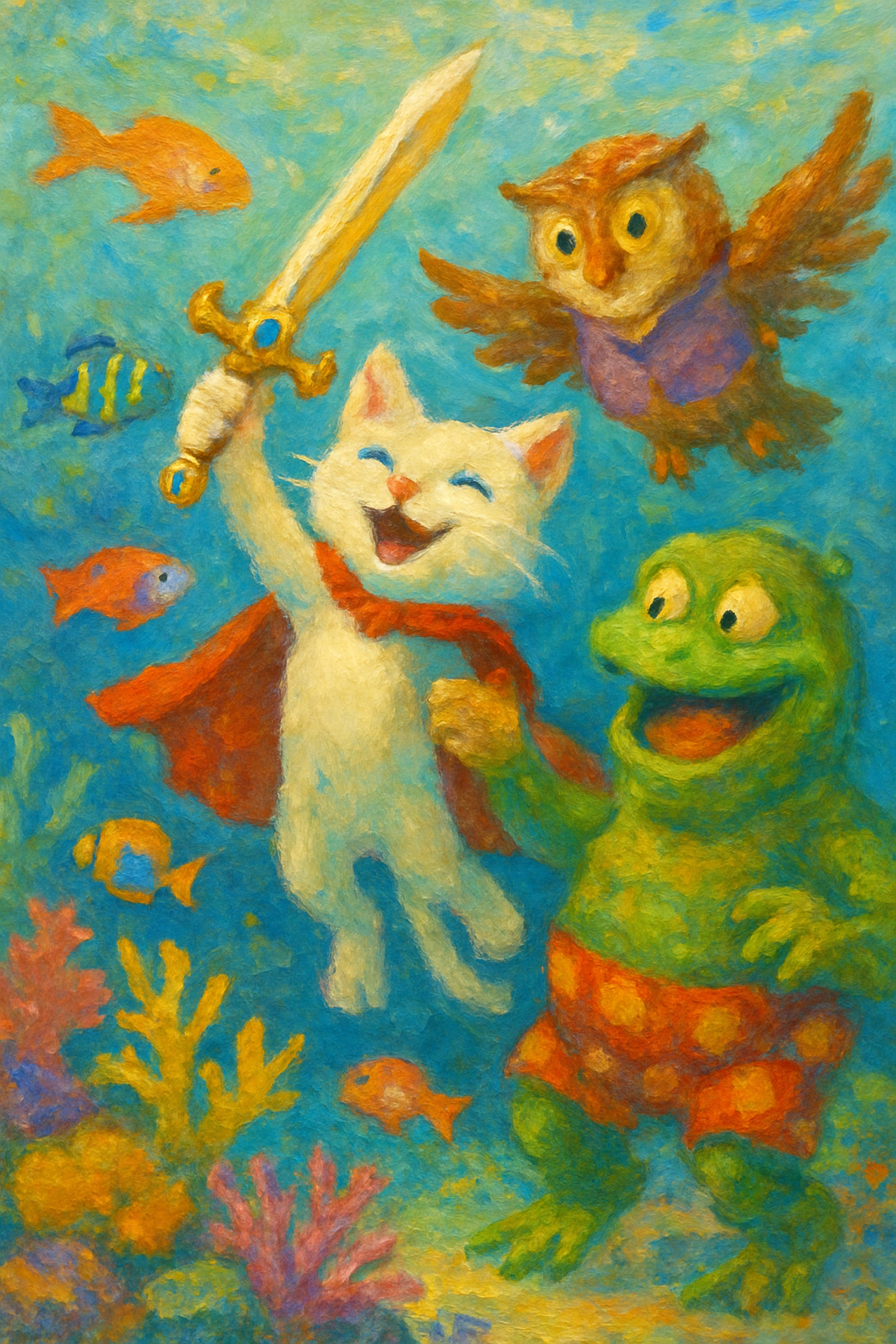 Story illustration 4 for Luna's Underwater Adventure