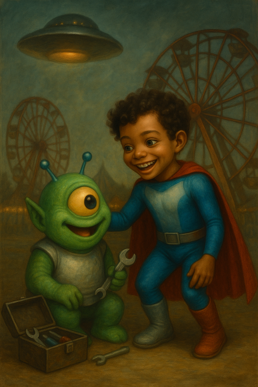 Story illustration 2 for Cincere's Adventure at Galaxy Whirl Park