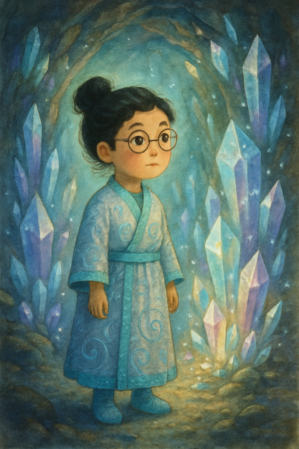 Illustration from The Adventure of the Crystal Cave