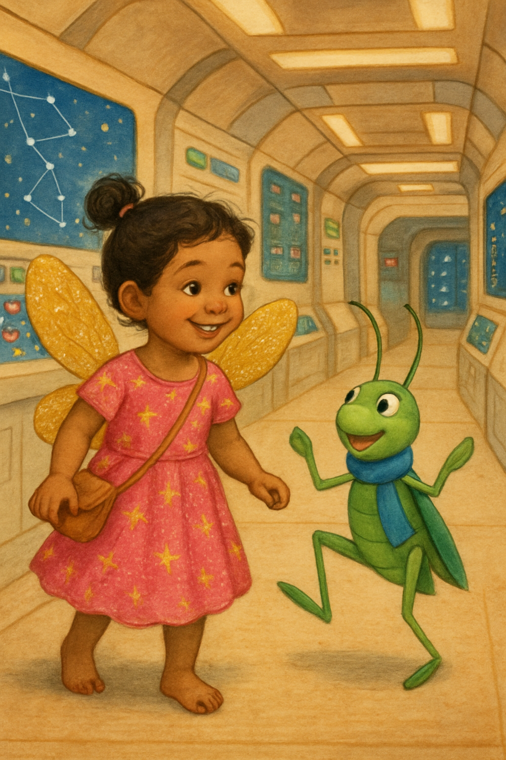 Story illustration 2 for Glimmer's Starship Adventure