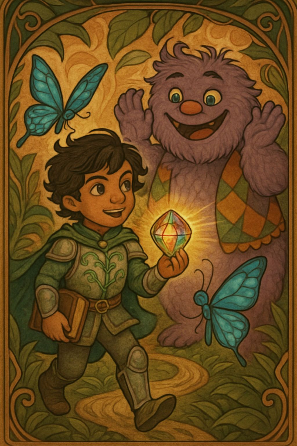 Story illustration 4 for Knight of the Jungle: Gem of Courage