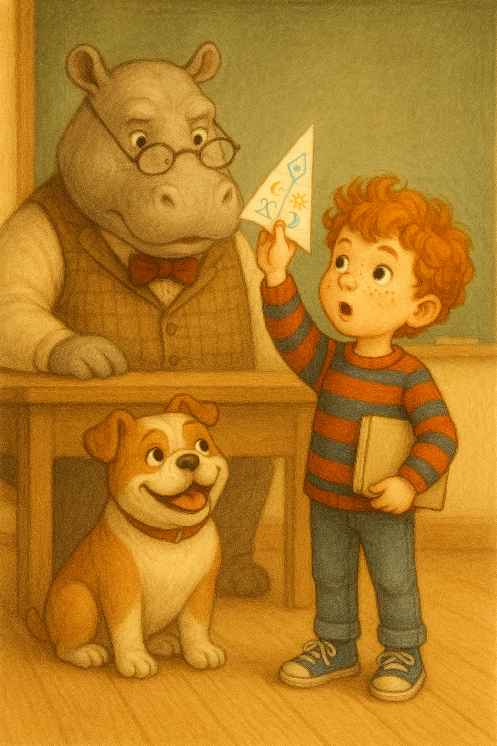Story illustration 3 for Milo and the Hippo's Great Lesson