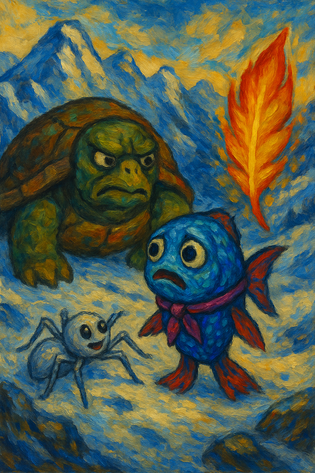 Story illustration 3 for Bubbles and the Bright Feather