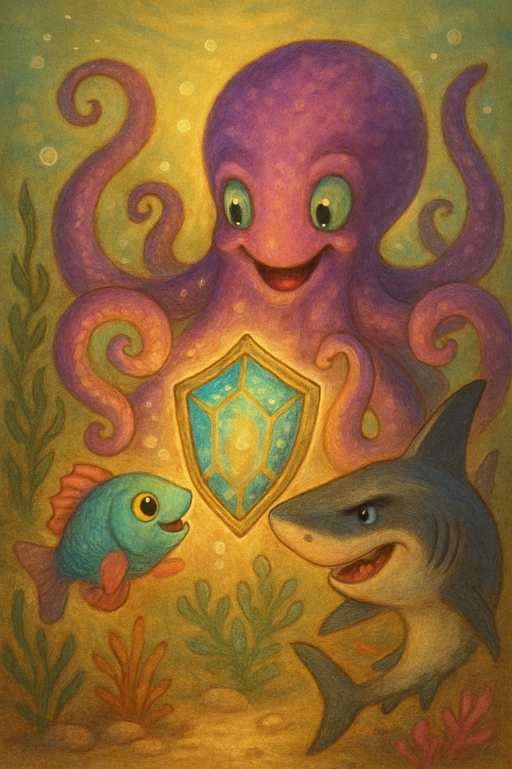 Story illustration 4 for Bubbles and the Crystal Adventure