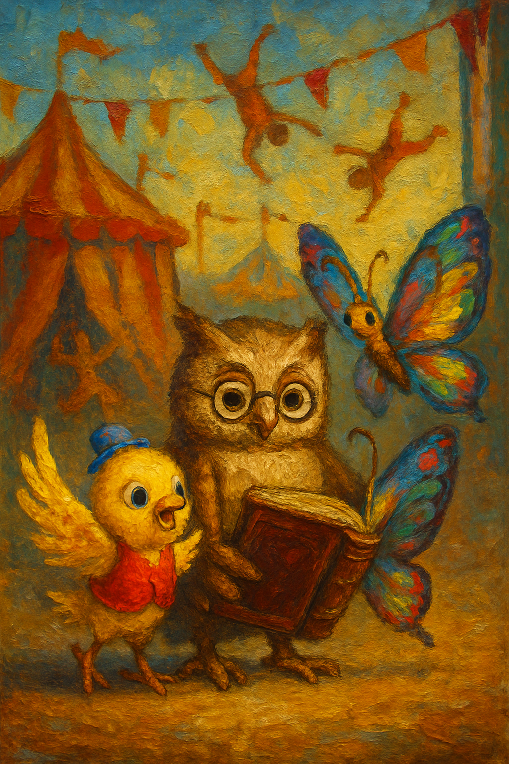 Story illustration 2 for Pip the Bird's Circus Quest