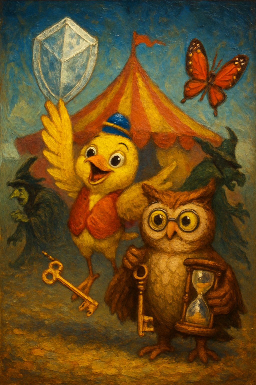 Story illustration 4 for Pip the Bird's Circus Quest
