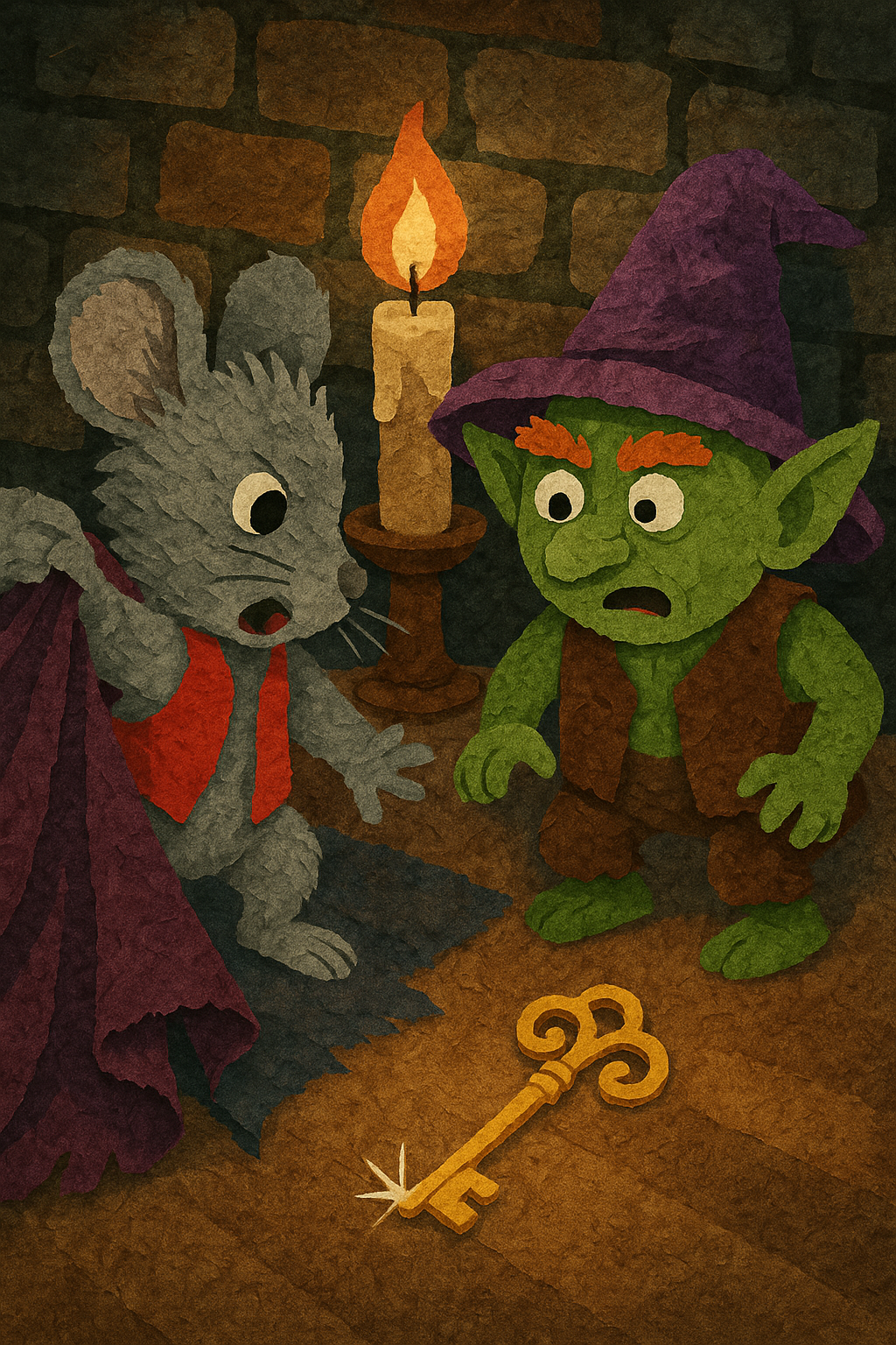 Story illustration 3 for Whiskers and the Enchanted Key
