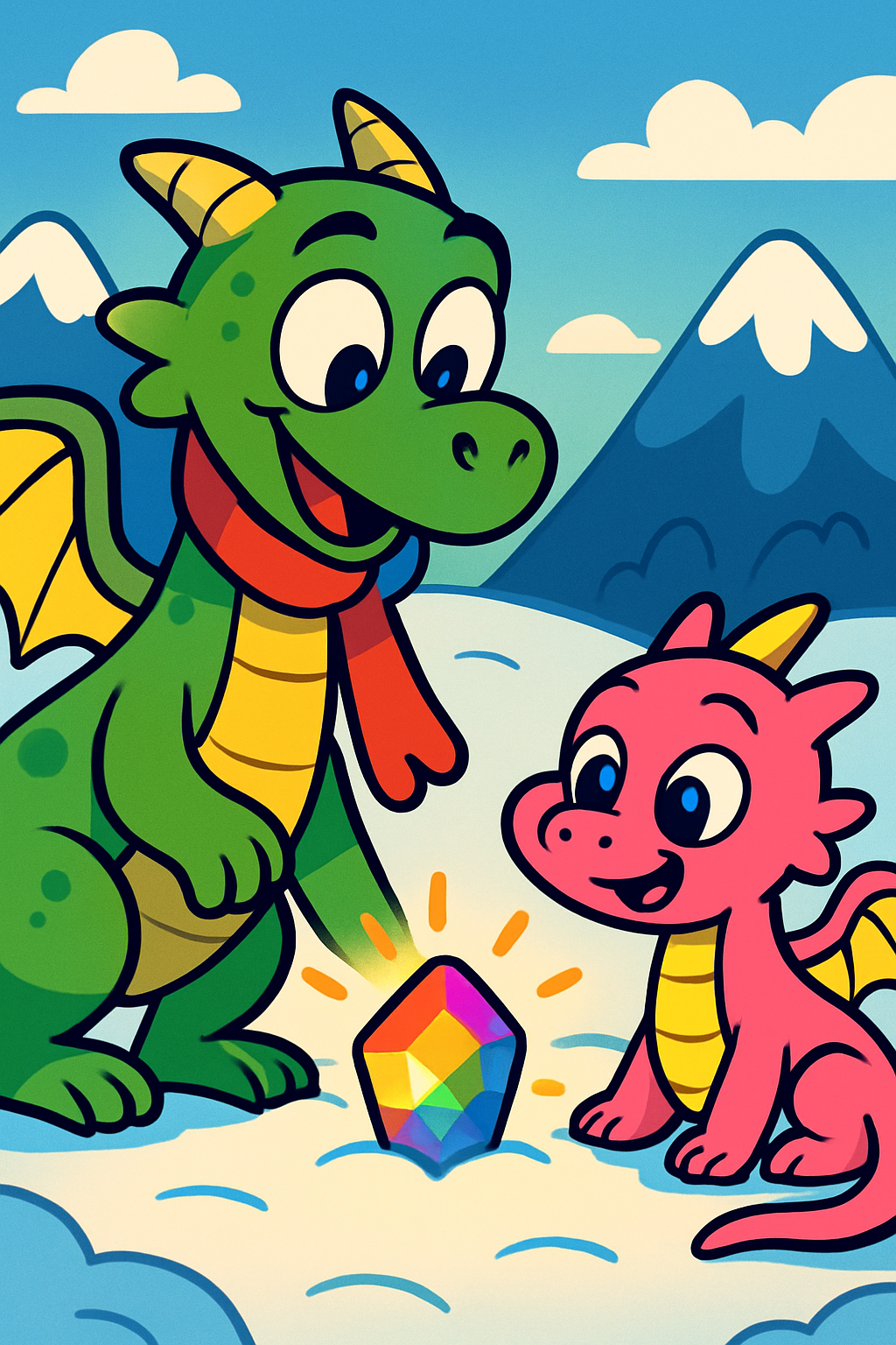 Story illustration 3 for The Snowy Mountain Adventure