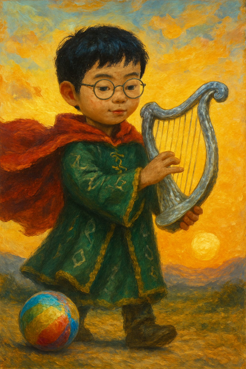 Story illustration 4 for The Magic of the Enchanted Harp