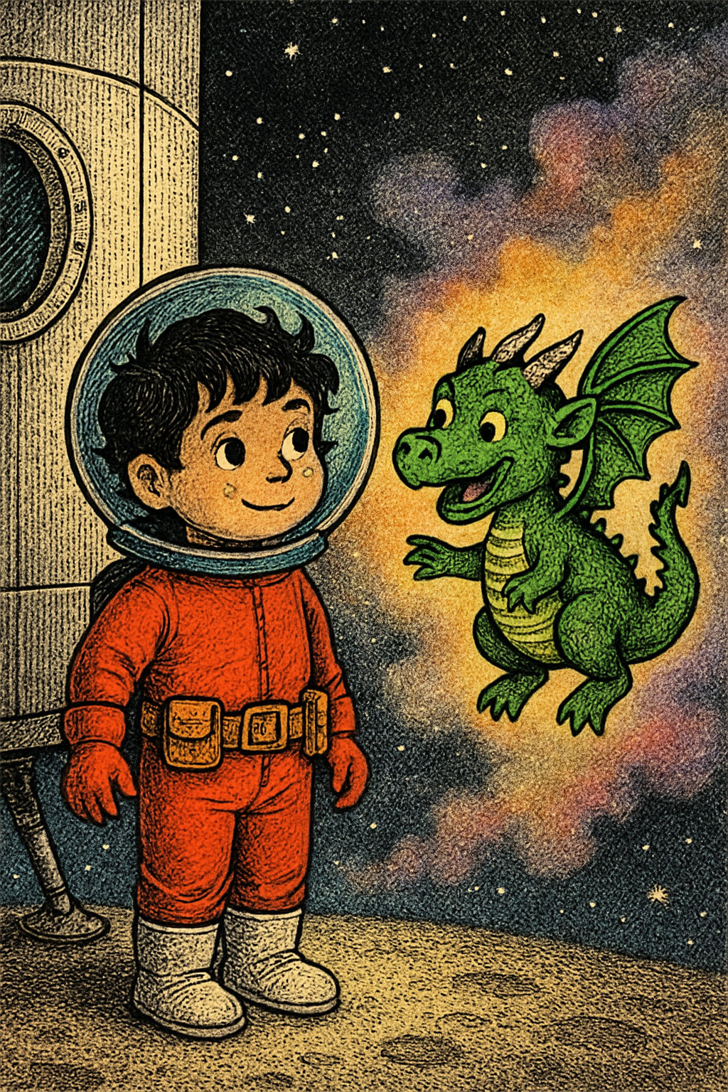 Story illustration 2 for Carlos the Daring's Galactic Adventure