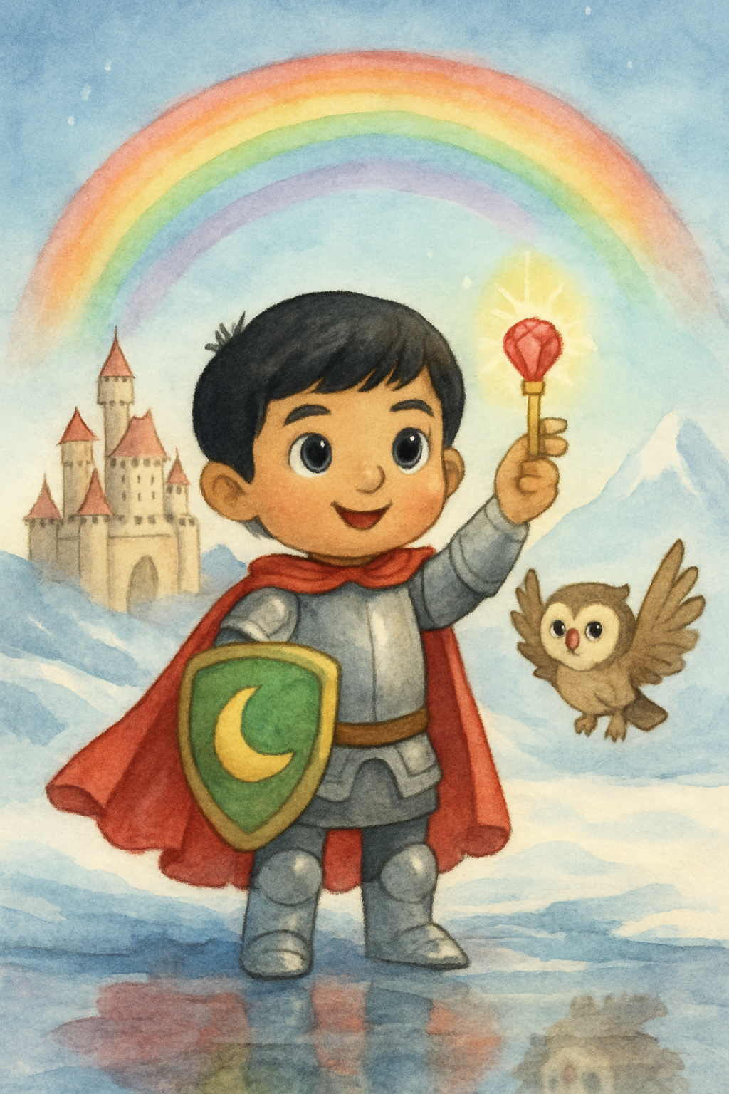 Story illustration 4 for The Knight and the Magical Rainbow Adventure