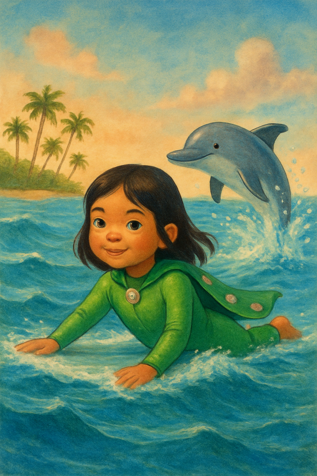 Story illustration 2 for Amira and the Surfing Spectacle