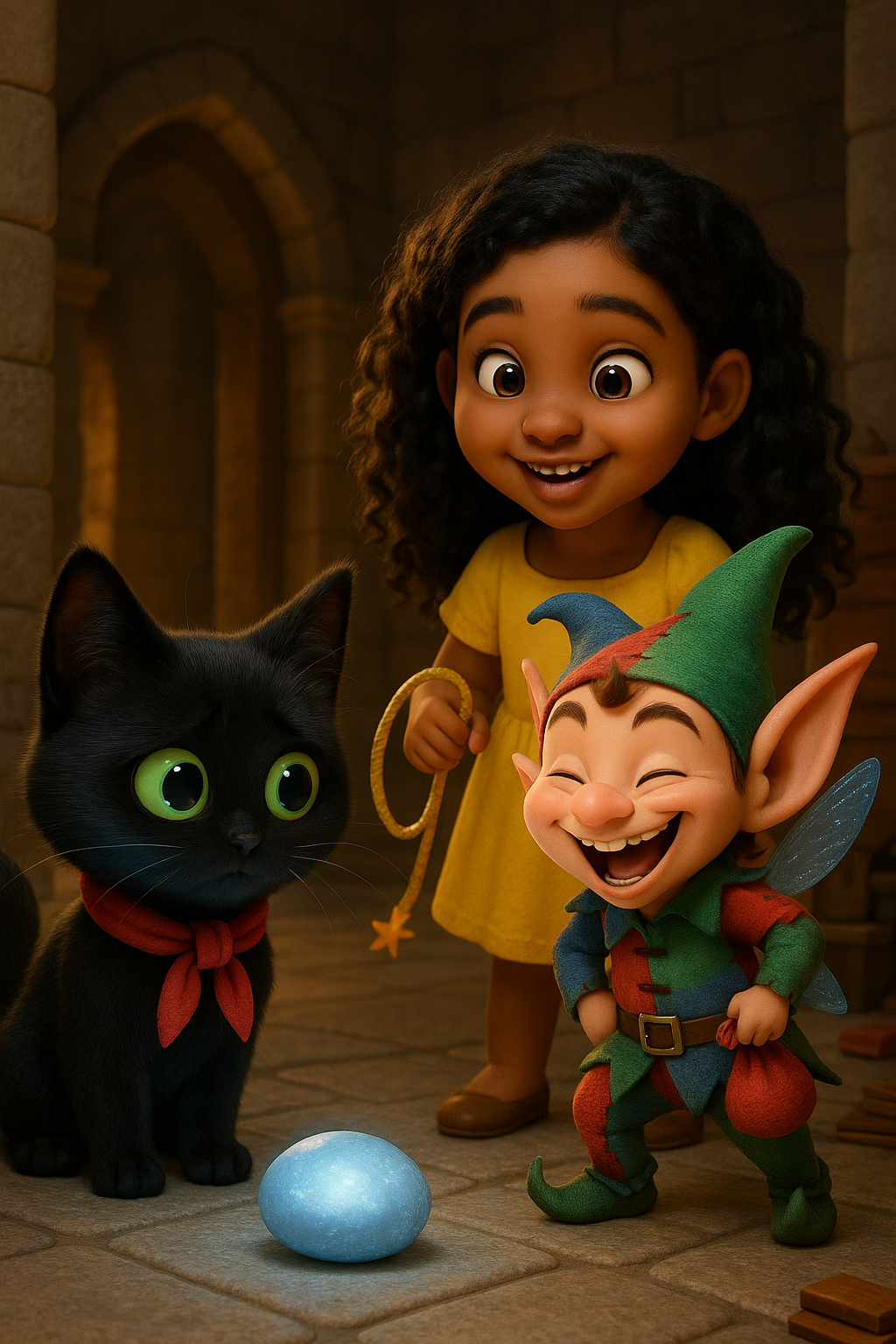 Story illustration 3 for Luna and the Magic Moo
