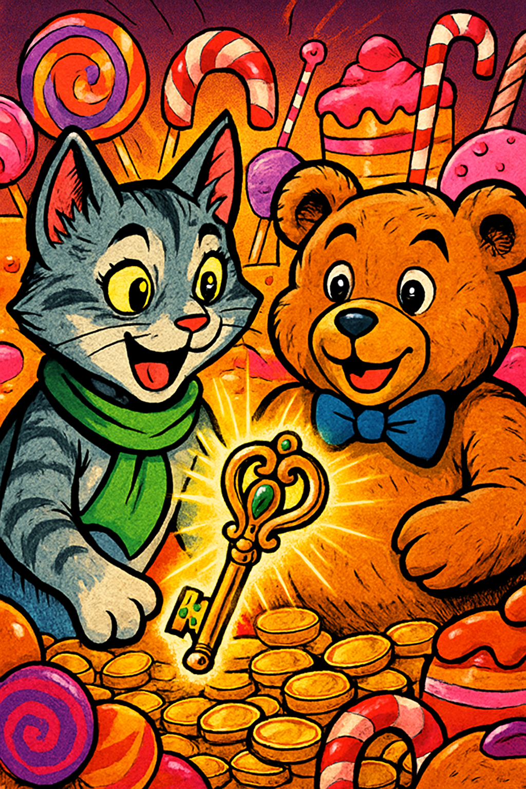 Story illustration 3 for Luna's Magical Adventure in Candy Land