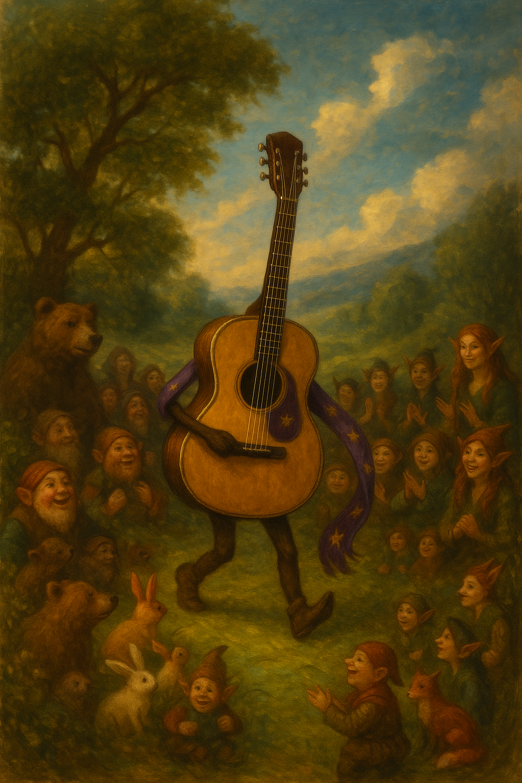 Story illustration 2 for The Guitar's Melody: A Concert of Friends